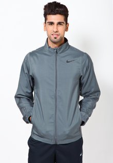 Nike Grey Melange Solids As Team Woven Track Jackets men