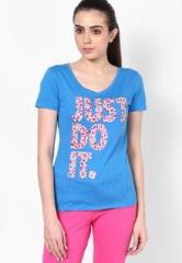 Nike Just Do It Dfct V Neck T Shirt women