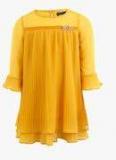 One Friday Mustard Printed Dress girls