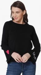 Only Black Printed Sweater women