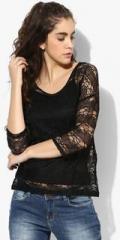 Only Black Solid Blouse women
