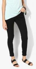 Only Black Solid Mid Rise Skinny Jeans women