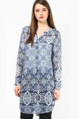 Only Blue Printed Tunic women