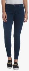 Only Blue Solid Mid Rise Skinny Fit Jeans women