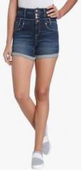 Only Blue Washed Shorts women