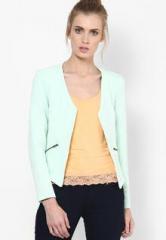 Only Green Solid Jacket women