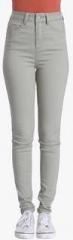 Only Grey Mid Rise Skinny Jeans women