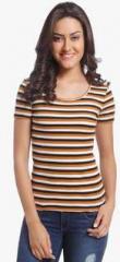 Only Multicoloured Striped T Shirt women