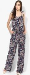 Only Navy Blue Printed Jumpsuit women