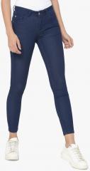 Only Navy Blue Skinny Fit No Fade High Rise Jeans women