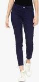 Only Navy Blue Solid Skinny Fit Jeans women