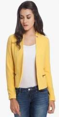 Only Yellow Solid Summer Jacket women
