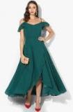 Only You Green Solid Maxi Dress women