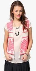 Only You Pink Embroidered Shrug women