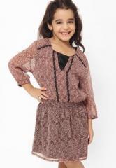 Oxolloxo Brown Casual Dress girls