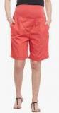 Oxolloxo Red Solid Shorts women