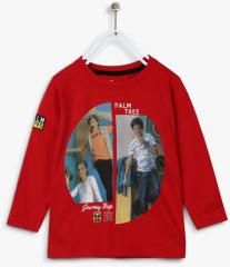 Palm Tree Red T shirt boys