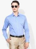 Park Avenue Blue Slim Fit Solid Formal Shirt men