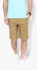 Parx Khaki Solid Shorts men