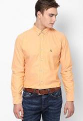 Parx Orange Casual Shirt men