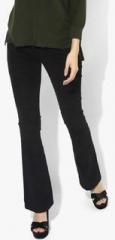 Pepe Jeans Black Solid Regular Fit Chinos women