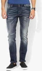 Pepe Jeans Blue Low Rise Skinny Fit Jeans men