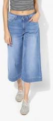 Pepe Jeans Blue Washed Mid Rise Regular Fit Jeans women