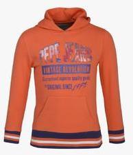 Pepe Jeans Orange Hoodie girls