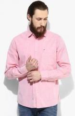 Pepe Jeans Pink Solid Regular Fit Casual Shirt men
