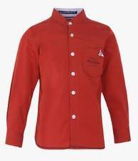 Pepe Jeans Red Casual Shirt boys