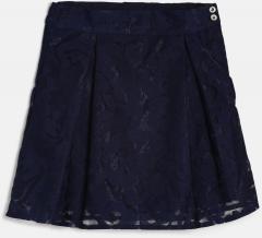 Peppermint Navy Blue Lace Cruising Crush A Line Skirt girls