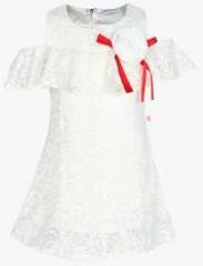 Peppermint Off White Casual Dress girls