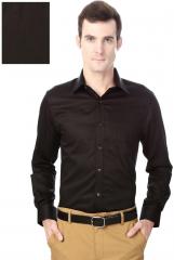 Peter England Black Classic Fit Solid Formal Shirt men