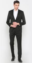 Peter England Black Tailored Fit Formal Suit