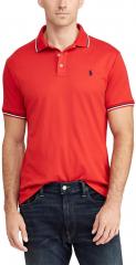 Polo Ralph Lauren Red Solid Polo Collar T Shirt men