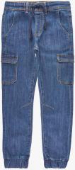 Poppers By Pantaloons Blue Mid Rise Tapered Fit Jeans boys