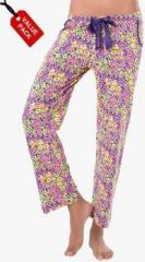 Prettysecrets Pack Of 2 Multicoloured Printed Pants women