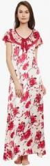 Private Lives Off White Printed Gown women