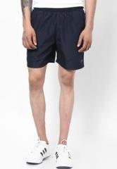 Proline Navy Blue Solid Shorts men