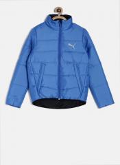 Puma Boys Blue Solid Windcheater Puffer Jacket