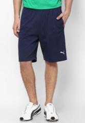 Puma Navy Blue Solid Shorts men