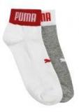 Puma Pack Of 2 Quarter Logo Welt Ankle Length Socks men