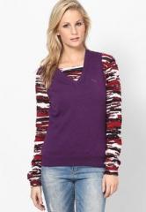 Puma Purple Cotton Sweater women