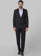 Raymond Black Solid Single Breasted Formal Suit men