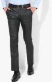 Raymond Charcoal Slim Fit Checked Formal Trouser men