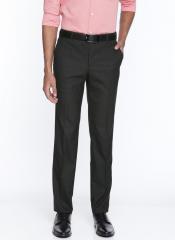 Raymond Charcoal Slim Fit Solid Formal Trousers men
