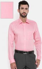 Raymond Red Slim Fit Self Design Formal Shirt men