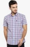 Red Tape Maroon Slim Fit Checked Casual Shirt men