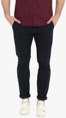 Red Tape Navy Blue Solid Casual Trouser men