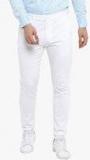 Red Tape White Solid Skinny Fit Chinos men